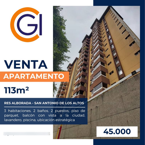 Se Vende Apartamento 113m2 3h/2b/2p San Antonio De Los Altos 8870