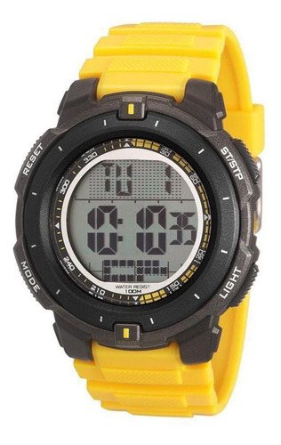 Relógio Masculino Speedo Digital Esportivo Amarelo E Preto