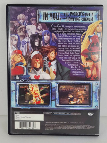 Ps2 - Guilty Gear X2 (americano) (Usado)