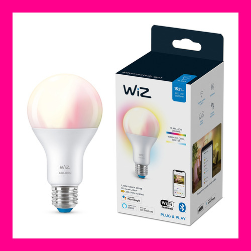 Imagen 2 de 12 de Foco Inteligente Color Led Wiz Smart A67