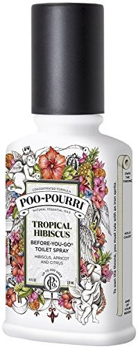 Poo-pourri Tropical Hibiscus Go Toilet Spray 4 Oz Bottle, Sc