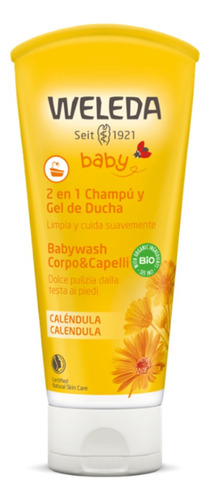 Shampoo Y Gel De Ducha Para Bebé De Caléndula Weleda 200 Ml