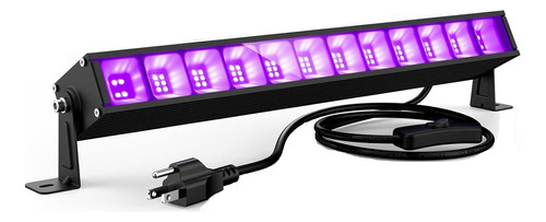 Luz Negra Uv Led Ultravioleta Reflector Fluorescente 40w