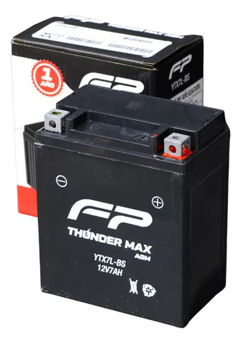Batería Fp Thunder Max Agm Ytx7l-bs Cb190r Xtz250 Klx 150l