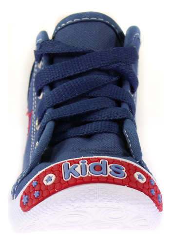 Tenis Botita Niño Bebe Vane Kids 673 Azul Casual 12 A 16
