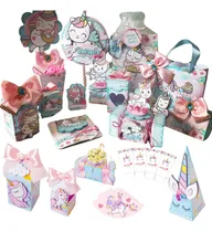 Comprar Kits Imprimibles Unicornios Cotillon Candy Cajas 6 Diseños