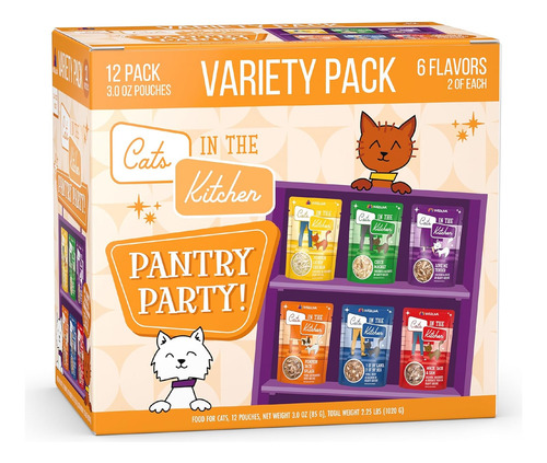 Weruva Cats In The Kitchen, Pantry Party Pouch Variety Pack