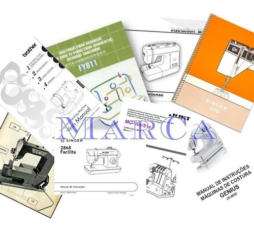 Manuales Maq. De Coser Varias Marcas Copias Envío Gratis