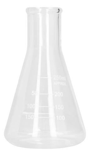 Frasco De Vidrio Erlenmeyer De Borosilicato Espesado De Boca