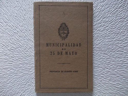 5696-libreta Registros Varios Munic.25 De Mayo1967(usado)