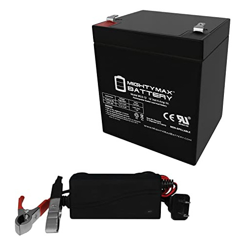 Batería 12v 5ah Sla Para Securitron Bps244 + Cargador 12v 1a