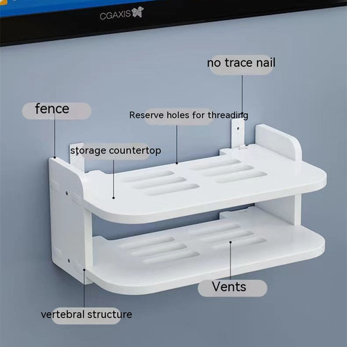 Caja De Almacenamiento Para Enrutadores De Tres Capas, Sin P