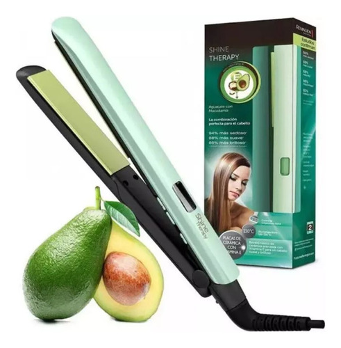 Plancha Alisadora Remington Shine Therapy Aguacate