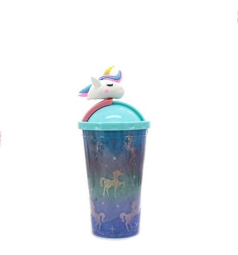 Vaso Unicornio Con Tapa Trendy 450ml New Ar1 14811 Ellobo