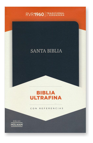 Biblia Rvr60, Ultrafina, Piel Fabricada, Negro