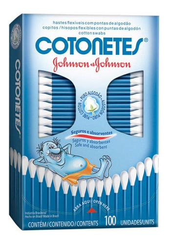 Hisopos Flexibles Cotonetes Johnson S Baby X 100 Unidades