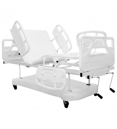 Cama Hospitalar Fawler 2 Movimentos Manual Luxo Com Colchão