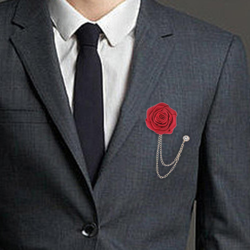 Broches De Rosas Artificiales Groom Boutonniere Para Novio