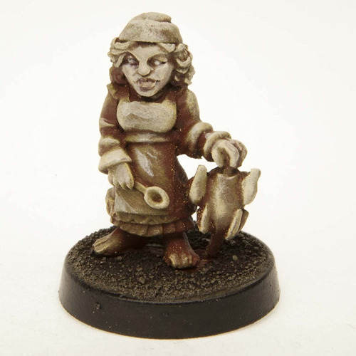 Stonehaven Halfling Cook Figura En Miniatura Para 28 Mm Tabl