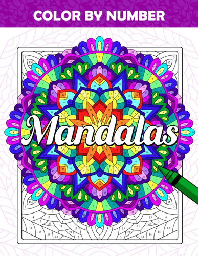 Libro: Color By Number Mandalas: Coloring Book For Adults An