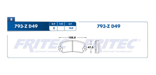 Balatas Delanteras R12 1981 1.3l Fritec Renault