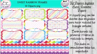 Rainbow Frames Png Marcos Y Guardas Arco Iris