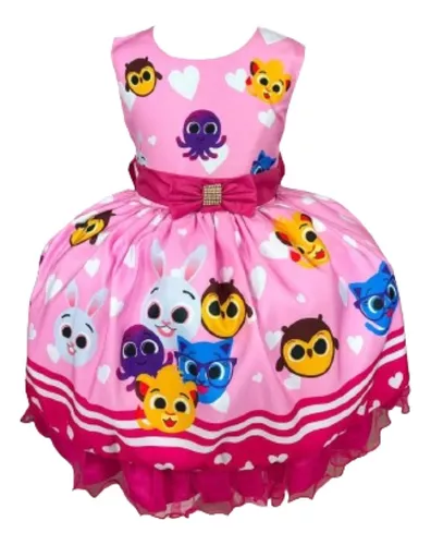 Vestido Rosa Bolofofos Infantil - Lojinha da Vivi - Roupas, Calçados e  Acessórios Infantil