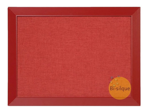 Tablero Corcho 60x45 Rojo Kamashi Bi-silque