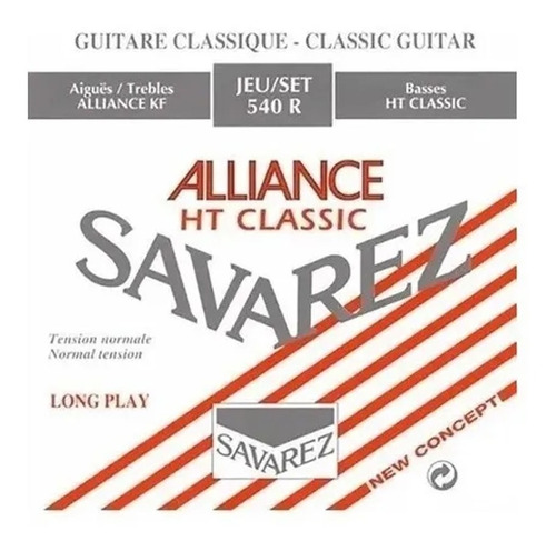 Encordado Guitarra Clásica Savarez 540 R 