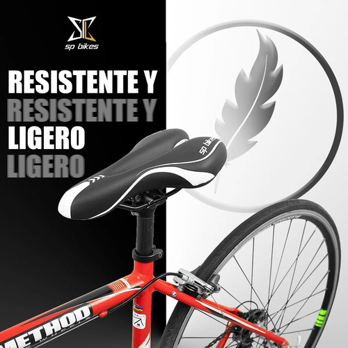 Asiento Para Bicicleta Negro Ciudad Con Reflejante Vazher