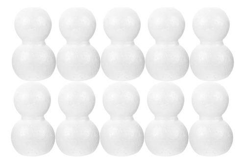 10 Muñecos De Nieve De Espuma Para Manualidades 14 Cm