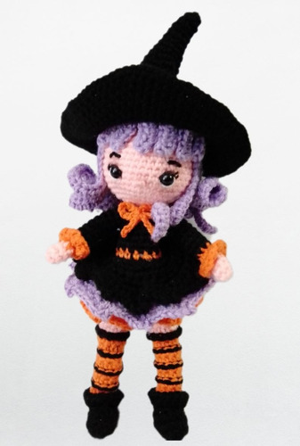 Brujita Amigurumi - Especial Para Regalo De Halloween!