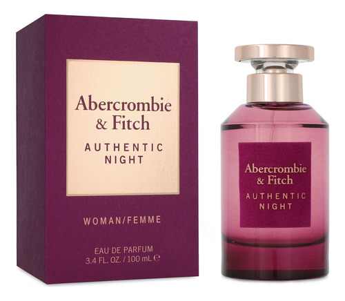 Abercrombie & Fitch Authentic Night Woman 100ml Edp Spray -