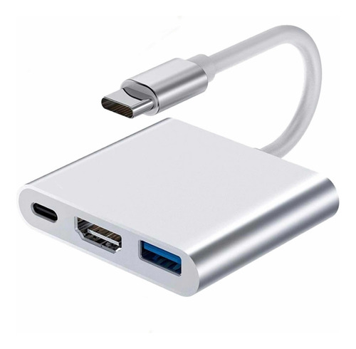 Adaptador Mac Windows Hub Usb-c A Hdmi Usb Y Usb C 3 En 1