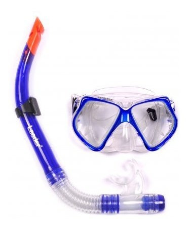 Kit Para Mergulho E Natação Com Máscara E Snorkel