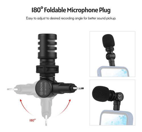 Imagem 3 de 6 de Microfone Boya By-m100d Para iPhone Lightning