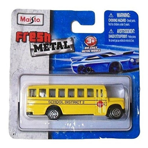 Maisto Fresh Metal Diecast Vehicles ~ 2009 School Bus Distri