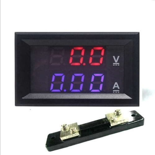 Voltímetro Amperímetro + Shult 50ah 0-100v