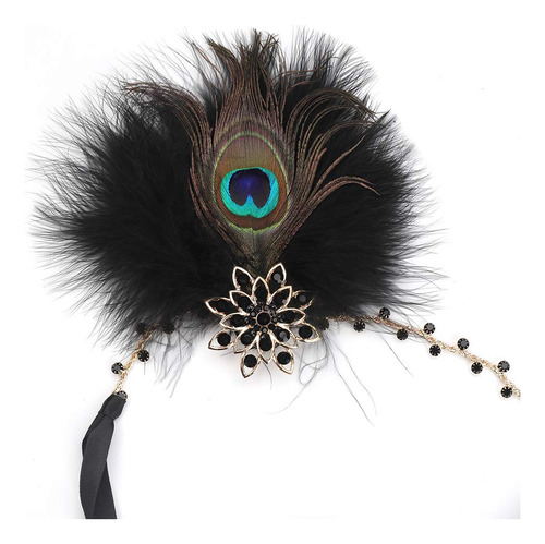 Anglacesmade - Diadema De Plumas Con Clip Para El Pelo, Dise