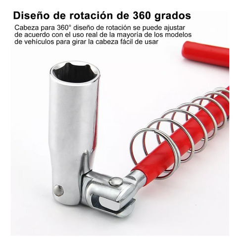 Saca Bujia Llave T Articulada Sacabujia Doble 16mm 21mm F