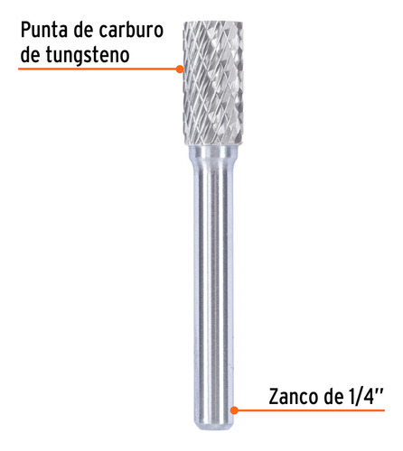 Lima Tipo Broca Punta Cilindro 3/8'' Alta Resistencia Truper 103477