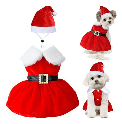 Goyoswa Traje De Navidad Para Perro, Vestido De Navidad Para