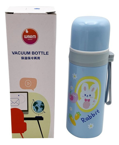 Termo Infantil Con Diseño Tapon Boton