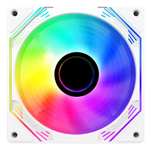 Kit Cooler Fan Hayom, Rgb, 3x 120mm, Controladora, Branco Led Rgb