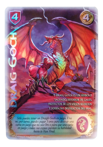 Carta Draig Goch, Raza Dragon Mitos Y Leyendas 