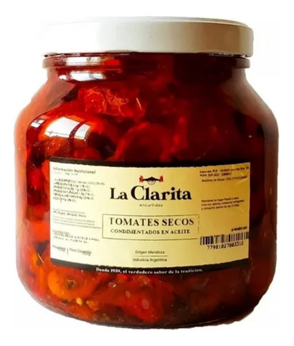 Tomates Secos Condimentados-la Clarita-x2k-