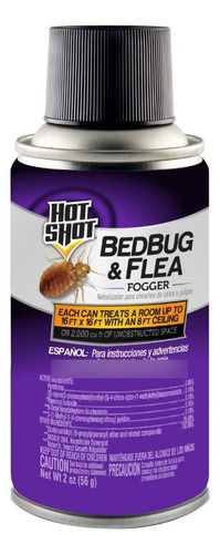 Hot Shot Bed Bug Flea Mata Chinches Pulgas 3 Piezas 2oz C/u