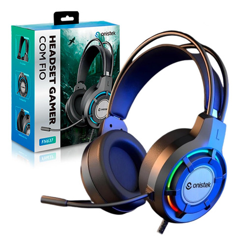 Kit Gamer Teclado Mecânico Headset Microfone Mouse 6b 4800dp