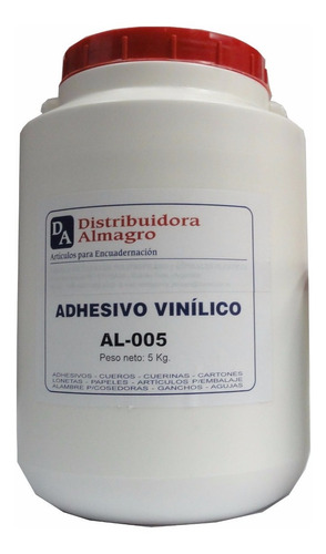 Adhesivo Vinílico Cola Al-005 Pega S/plástico Y Metal 1 Kg.