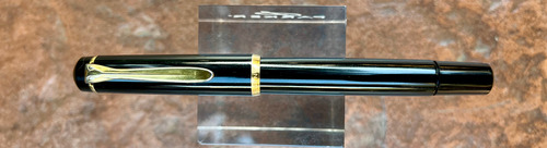 Estilográfica Pelican 150 Pluma 14 K Negro Azul (Usado)